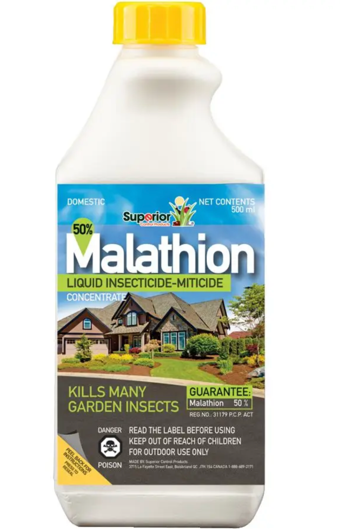 SUPERIOR CONTROL PRODUCTS Concentrated 50% Malathion Insecticide - 500 ml